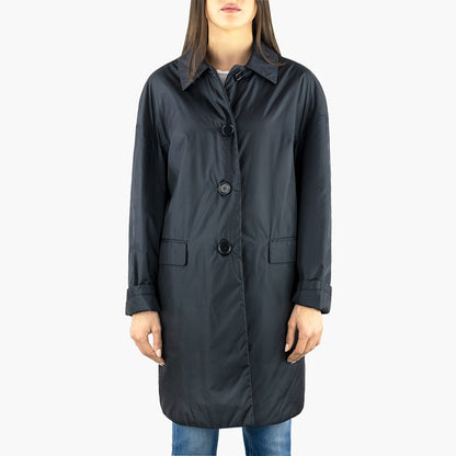 Cappotto ASPESI Teena in Nylon Blu Navy