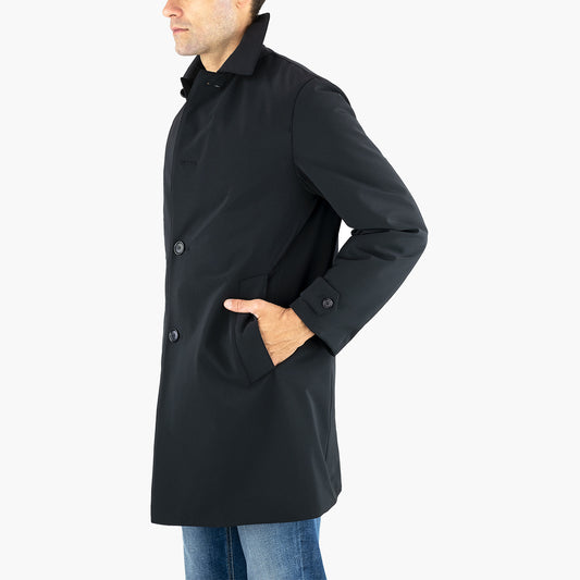 Cappotto Impermeabile ASPESI Perfetto in Tessuto Tecnico Nero