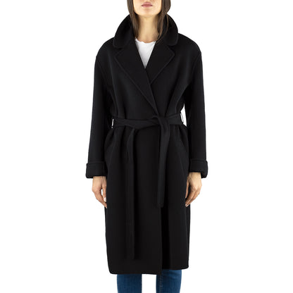 Cappotto PINKO Editor in Panno Double Nero
