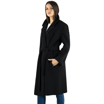 Cappotto PINKO Editor in Panno Double Nero