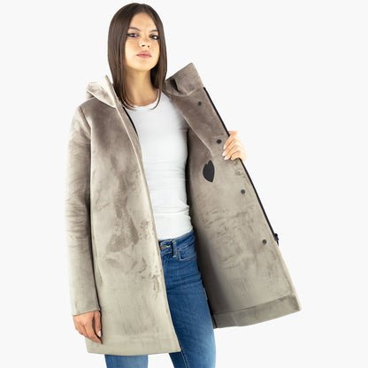 Cappotto RRD Velvet Neo Parka Wom Jkt W24539 Col. 84 Taupe