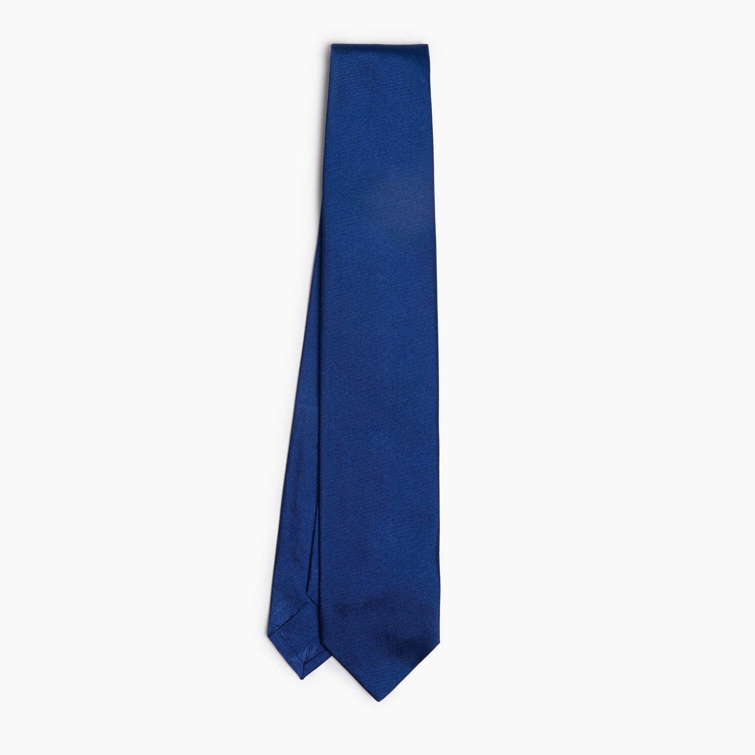 Cravatta BARBA Napoli in Seta a Sette Pieghe Blu Royal
