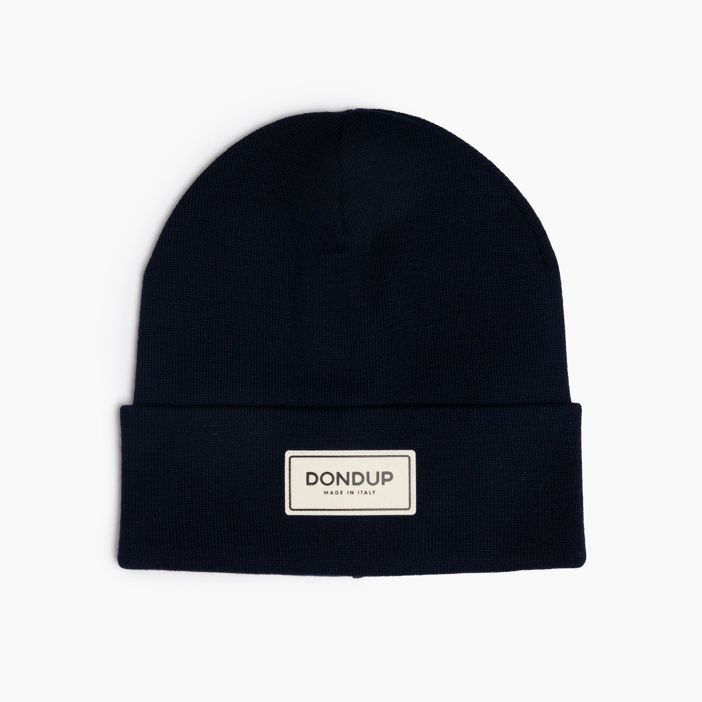 Cuffia DONDUP in Lana Tecnica con Logo Blu Scuro