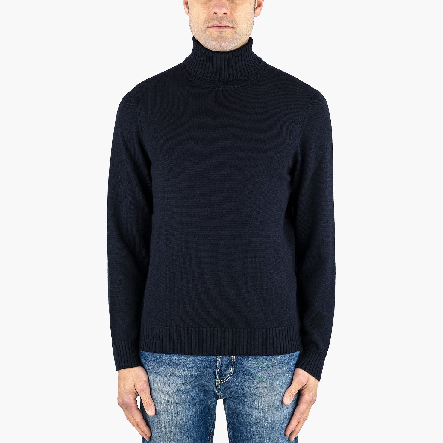 Dolcevita DRUMOHR Art. D7M104 in Pura Lana Merino Col. 785 Blu Navy