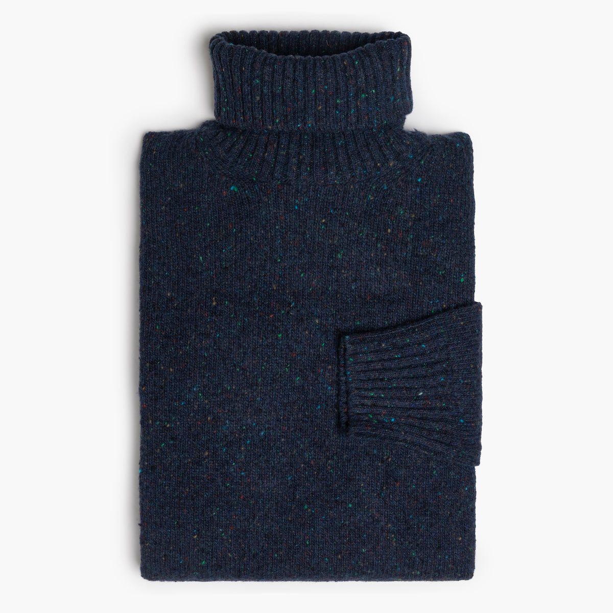 Dolcevita Uomo KANGRA Art. 4200 in Lana Merino e Viscosa Filato Donegal Blu