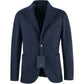 Giacca BARBA Napoli Dynamic in Misto Lana Blu Navy