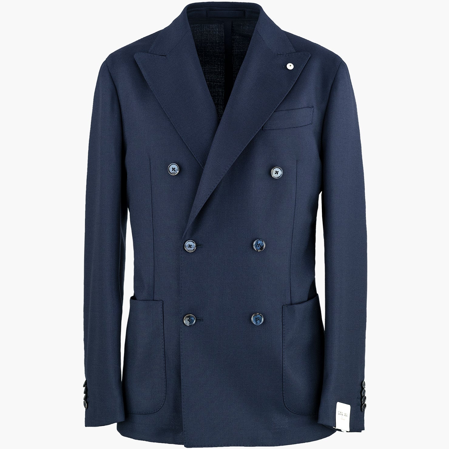 Giacca Doppiopetto LBM Tom in Lana Vergine Reda Blu Navy