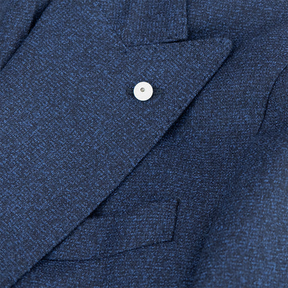 Giacca Doppiopetto LBM in Lana Vergine Melange Blu