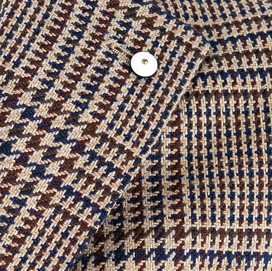 Giacca LBM Jack in Lana e Cotone Principe di Galles Multicolor