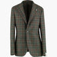 Giacca LBM 1911 Jack Fly Art. 52708 Mod. 2683 in Lana e Cachemire Check su Fondo Verde Scuro