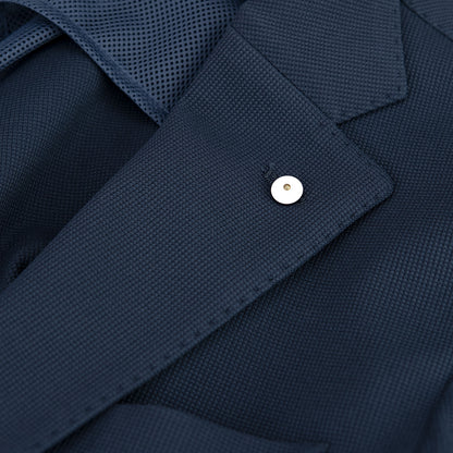 Giacca LBM Jack Travel in Jersey Stretch Blu Navy