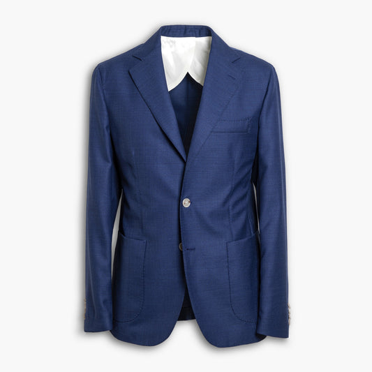 Giacca Uomo BARBA Napoli Bactive Mod. Jack Active Art. 53079 in Pura Lana Blu Royal