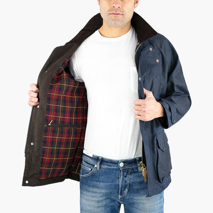 Giaccone MANIFATTURA CECCARELLI Rain Caban 7071 WX Blu Navy AI25 B2