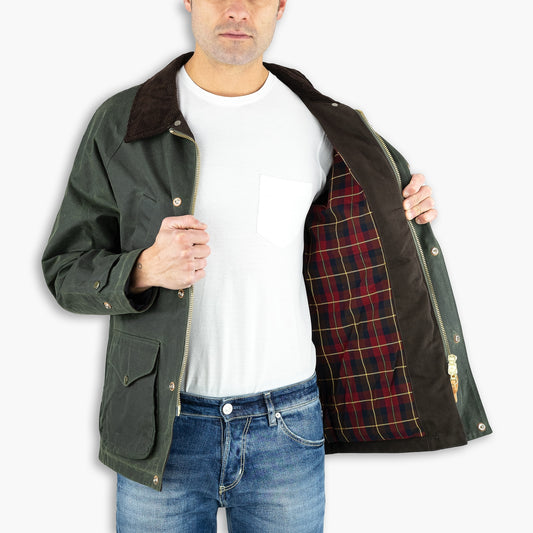 Giaccone Uomo MANIFATTURA CECCARELLI Rain Caban 7071 WX Col. Dark Green
