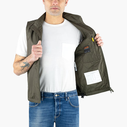 Gilet ASPESI Vernes PI21 7961 in Nylon Col. 96237 Verde Militare