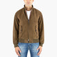 Giubbotto BARACUTA G9 Harrington in Pelle Scamosciata Dark Olive