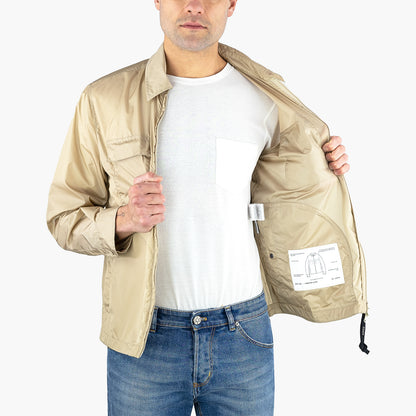 Giubbino Camicia ASPESI Compton Light in Nylon Beige