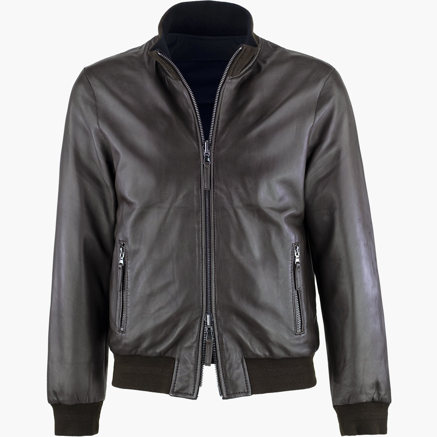 Giubbotto Reversibile THE JACK Derek Seamless Mat. Plongee Col. 06 Testa di Moro (Dark Brown)