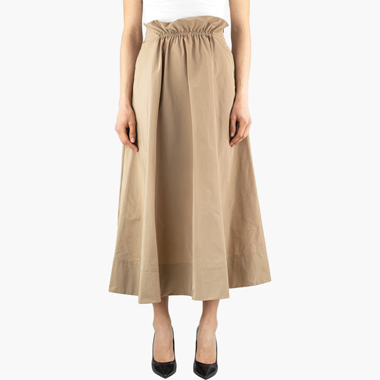 Gonna ASPESI Francine in Nylon Cammello