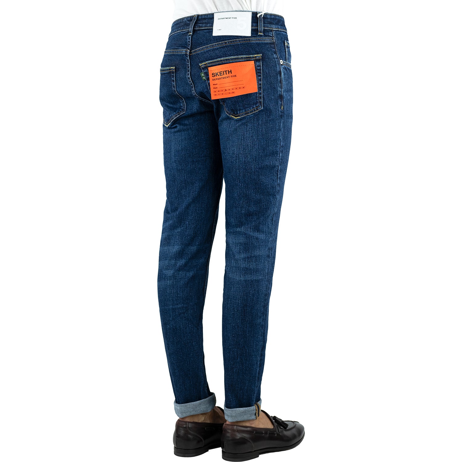 Jeans DEPARTMENT 5 Skeith in Denim Stretch Lavaggio Medio Scuro
