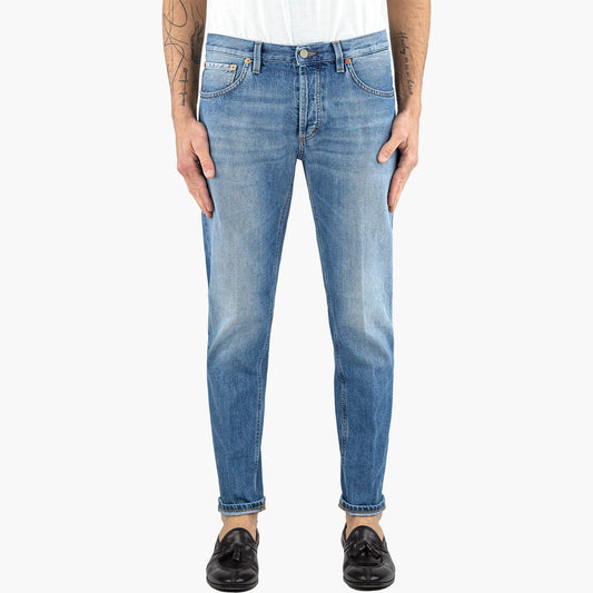 Jeans DONDUP Brighton in Denim Fisso Lavaggio Medio Chiaro