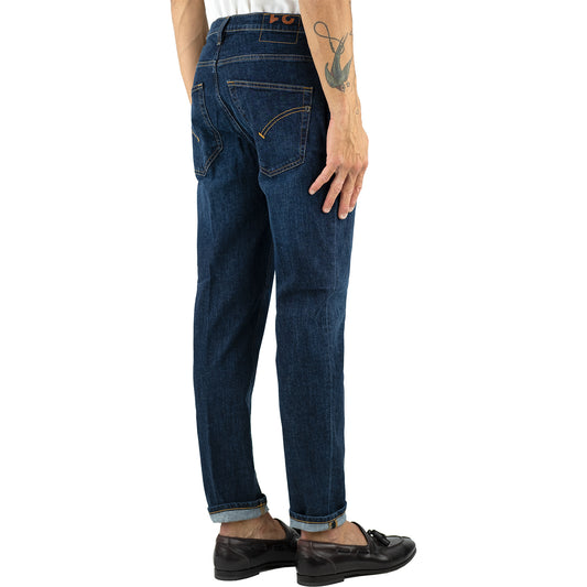 Jeans DONDUP Brighton UP434 in Denim Stretch Lavaggio Scuro