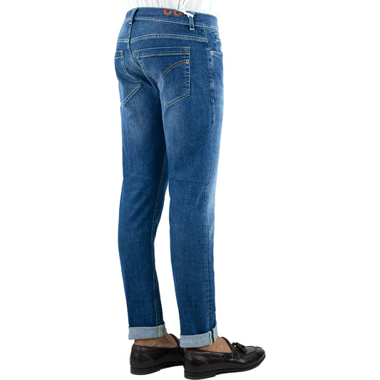 Jeans DONDUP George UP232 in Denim Stretch Organico Lavaggio Medio