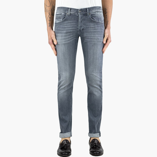 Jeans DONDUP George in Denim Stretch Grigio Lavato