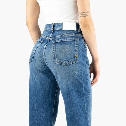 Jeans PINKO Wanda Wide Leg in Denim Lavaggio Medio
