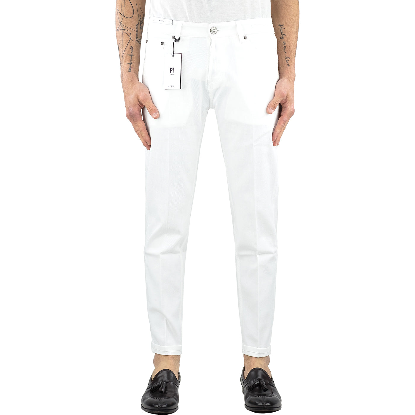 Jeans PT Torino Denim Reggae Bianco