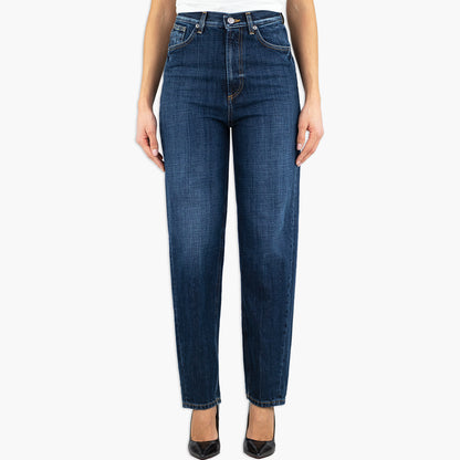 Jeans DONDUP Bessie DP784 DFE311D LL1 Loose in Puro Denim Col. 800 Lavaggio Medio Scuro