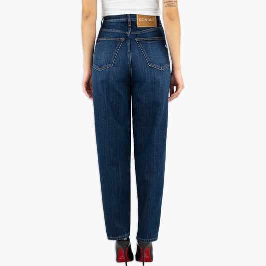 Jeans DONDUP Bessie DP784 DFE311D LL1 Loose in Puro Denim Col. 800 Lavaggio Medio Scuro