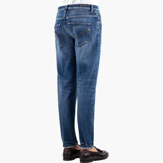 Jeans DONDUP Brighton UP434 DF0282U LH9 in Puro Denim Broken Blu Lavaggio Medio