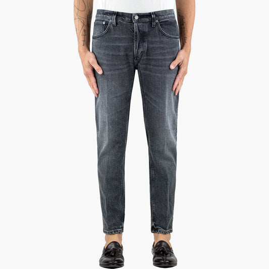 Jeans DONDUP Brighton UP434 DSE377U LO1 in Denim Stretch Lyocell Col. 999 Grigio Lavato