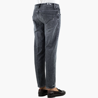 Jeans DONDUP Brighton UP434 DSE377U LO1 in Denim Stretch Lyocell Col. 999 Grigio Lavato