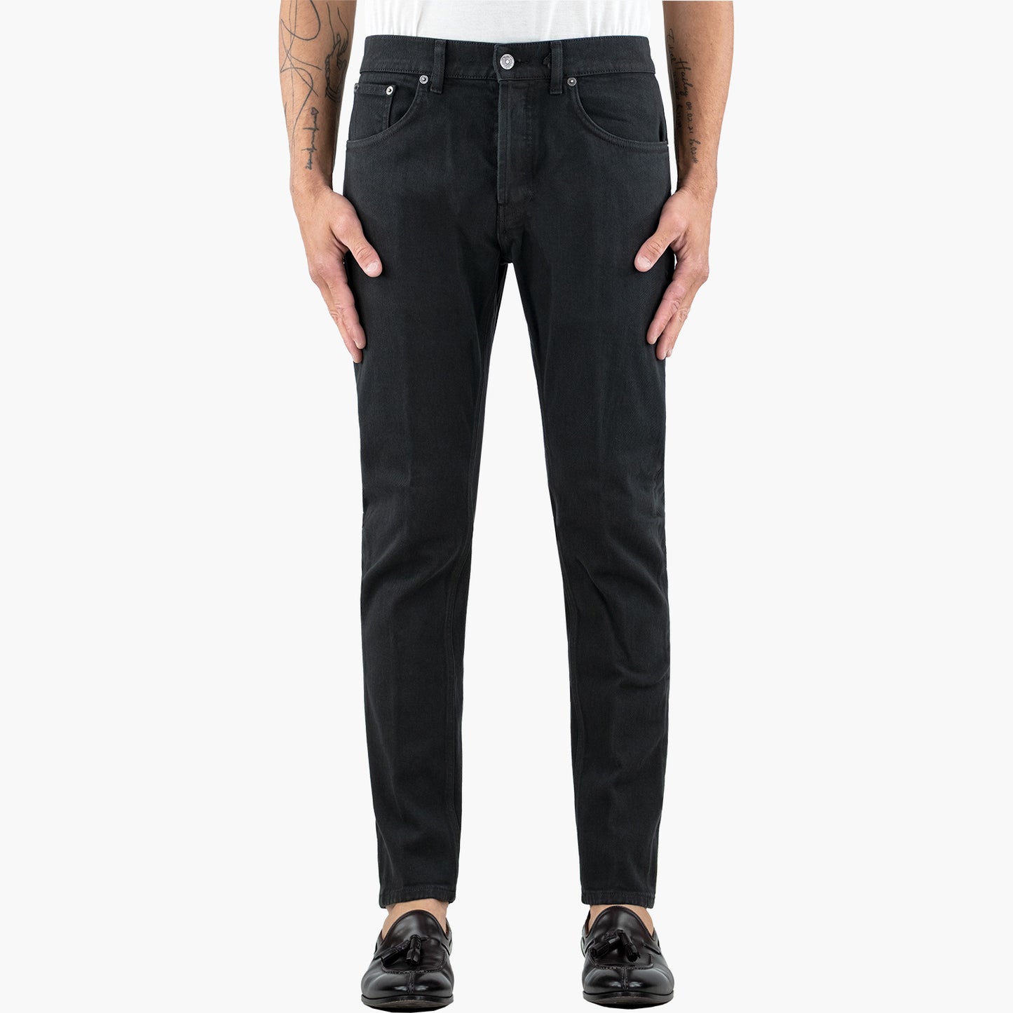 Jeans DONDUP Dian UP576 BSE037U KPT in Bull di Cotone Stretch Col. 910 Nero