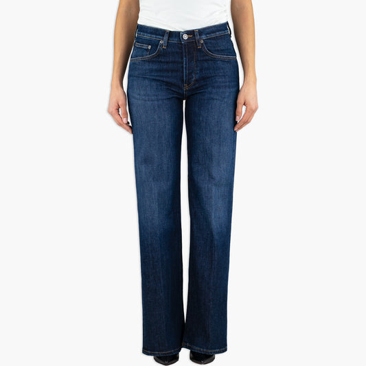 Jeans DONDUP Jacklyn Wide Leg DP427 DSE40D K05 in Denim Stretch Col. 800 Lavaggio Medio Scuro