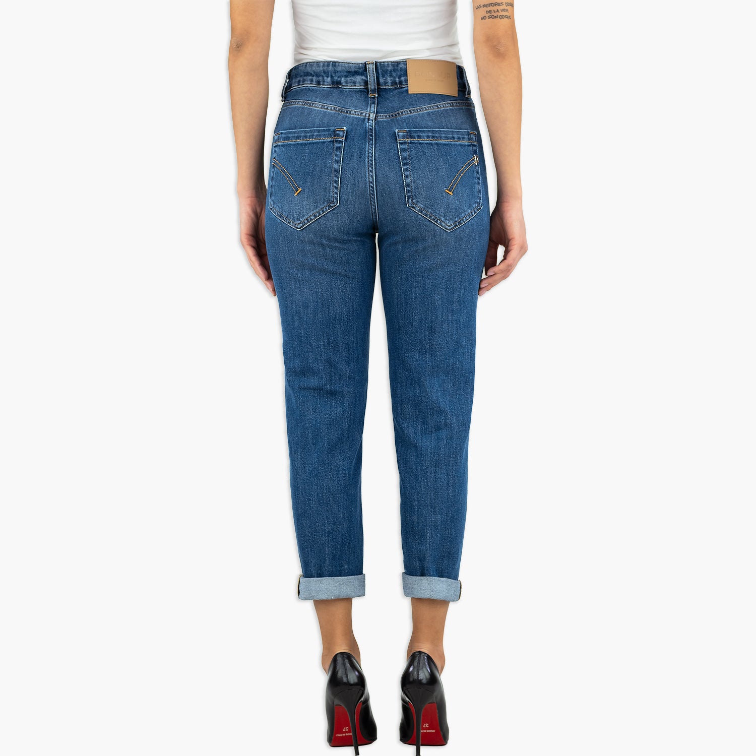 Jeans DONDUP Koons Loose DP268 DSE340D K01 in Denim Stretch Col. 800 Lavaggio Medio