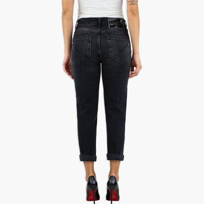 Jeans DONDUP Koons Loose Gioiello DP268 DS0369D LM3 in Denim Stretch Col. 999 Nero Lavato