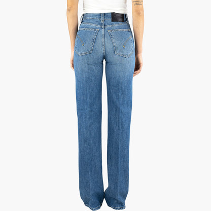 Jeans DONDUP Mabel in Puro Denim Organico Lavaggio Medio