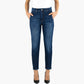 Jeans DONDUP Willa DP756 DS0229D HR6 in Denim Stretch Lavaggio Medio Scuro
