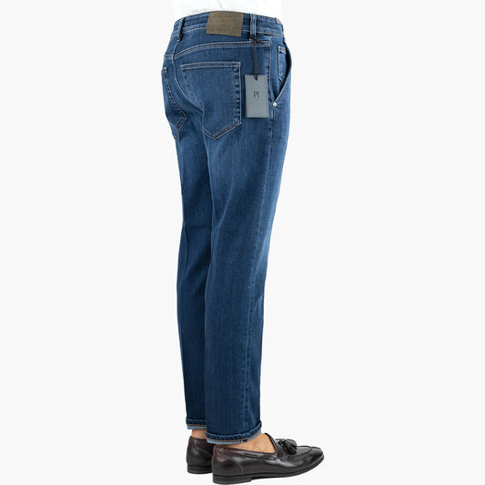Jeans PT Torino Denim Indie Soft Touch Stretch Tasca America Lavaggio Medio Scuro 2
