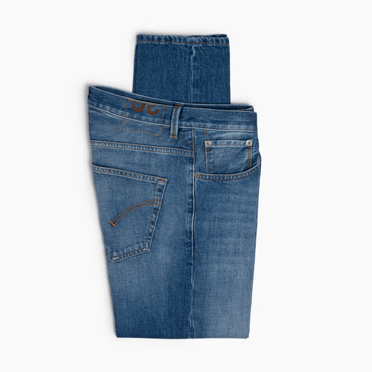 Jeans Uomo DONDUP Brighton UP434 DFE286U MR3 in Puro Denim Cross Col. 800 Lavaggio Medio