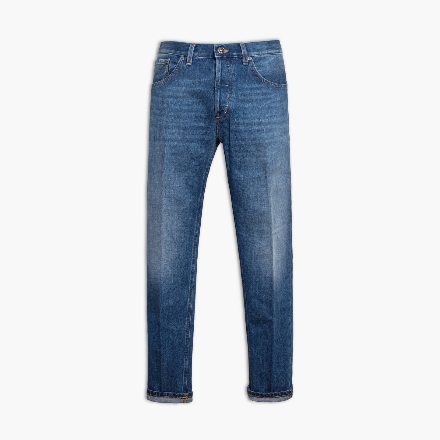 Jeans Uomo DONDUP Brighton UP434 DFE286U MR3 in Puro Denim Cross Col. 800 Lavaggio Medio