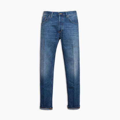 Jeans Uomo DONDUP Brighton UP434 DFE286U MR3 in Puro Denim Cross Col. 800 Lavaggio Medio