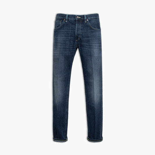 Jeans Uomo DONDUP Brighton UP434 DFE311U MF3 in Puro Denim Cross Col. 800 Lavaggio Medio Scuro