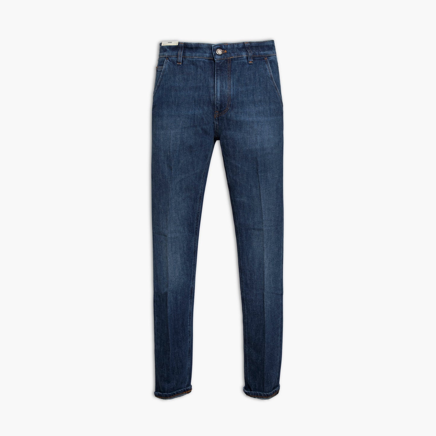 Jeans Uomo PT Torino Denim Indie Art. TX1610 Col. MI30 Stretch Tasche America Lavaggio Medio Scuro