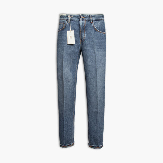 Jeans Uomo PT Torino Denim Reggae Art. AW0730 Col. ML78 in Puro Heavy Denim Lavaggio Medio
