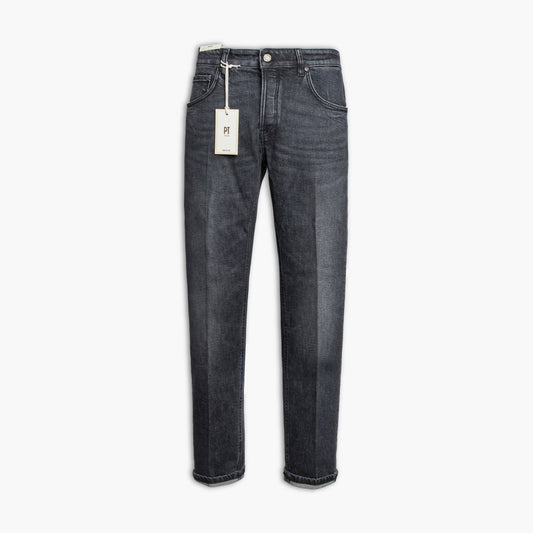 Jeans Uomo PT Torino Denim Reggae Art. CA2420 Col. MD10 in Black Denim Stretch Lavato