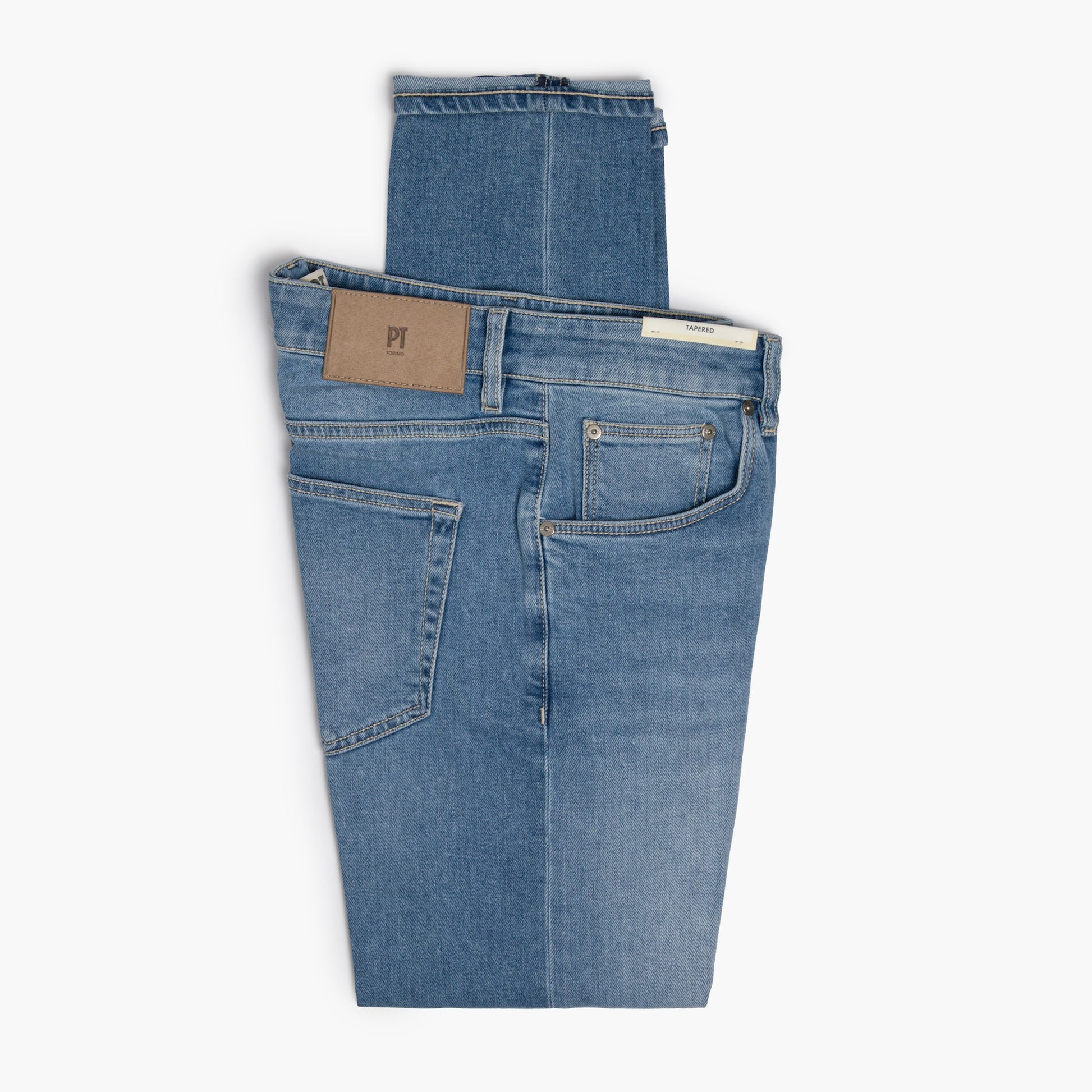 Jeans Uomo PT Torino Denim Reggae Art. SH0250 Col. ML37 Stretch Lavaggio Chiaro